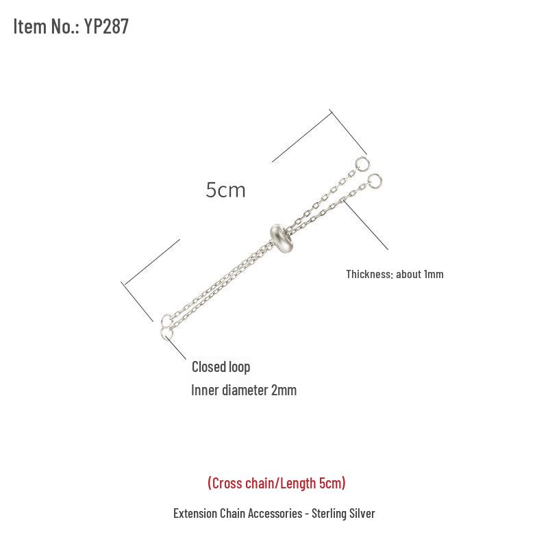 

18K Gold Accessory: Sterling Silver Necklace & Bracelet Extension Clasp (S925) S925 Silver