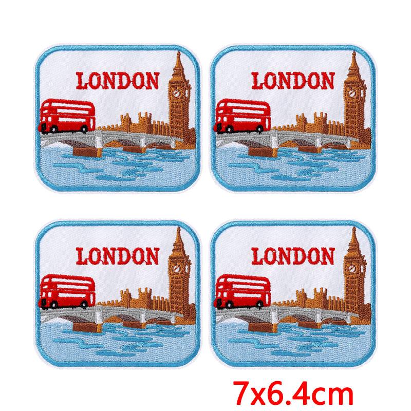 10Pcs USA Independence Day Embroidery Patches, Flag Eagle Bow Iron On Patches for Clothing Backpack Jeans DIY