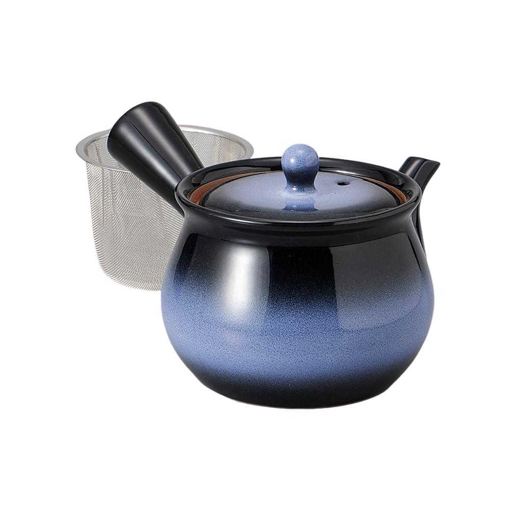 Aurora Jumbo Teapot Tea 21 X 14 X 12 Made In Stylish Ale-net (with Strainer), Cm, 1000cc, Porcelain, Japan,