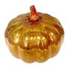 LED Glass Pumpkin Lantern with Smart Timer 10 Warm LEDs