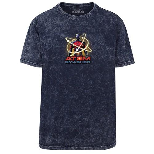 Black Adam Unisex Adult Atom Smasher Acid Wash T-Shirt