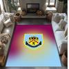 Burnley Football Print Crystal Velvet Rug, Comfortable Water Absorbent Non Slip Indoor Floor Carpet