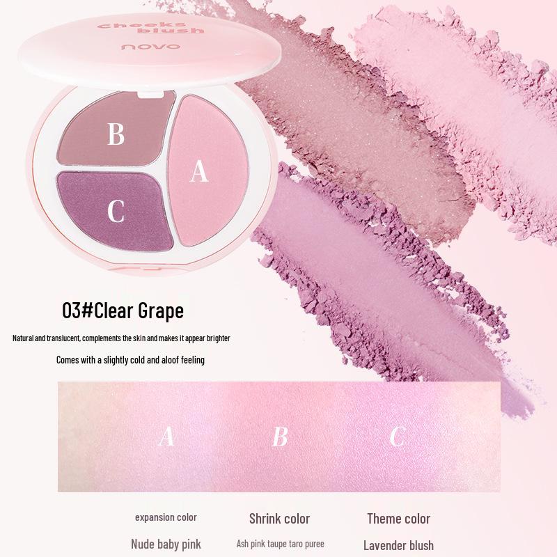 

New Mood Blush Palette: Fine, silky-smooth powder that s easy to use, long-lasting, natural brightening, and resistant to smudging.