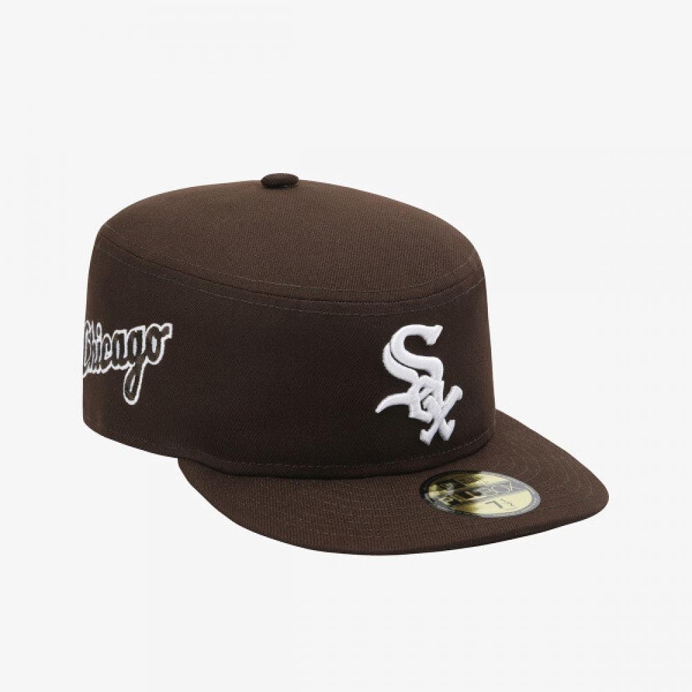 New Era Chicago White Sox Fillbox Pitted Cap Burnt Wood