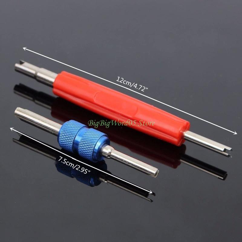 24TE 102x/Set R134A Car Auto Air Conditioning for Valve Set with 2 Way Remover Tool Kits for Repairing Car Syste