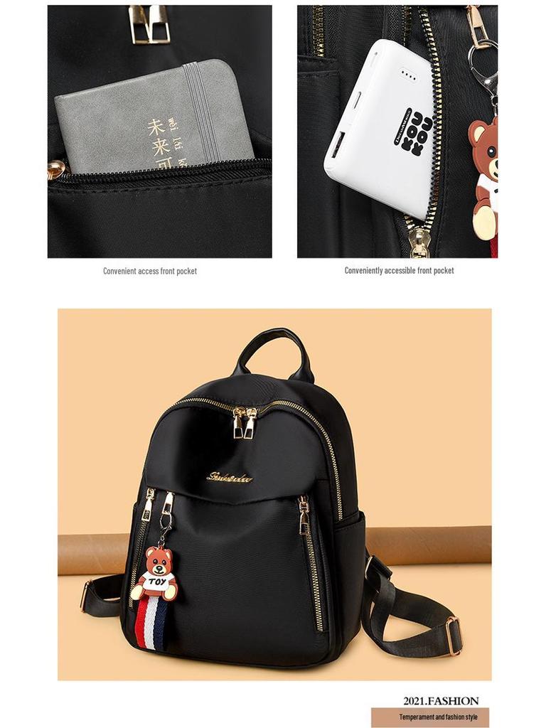 2025 Women's Oxford Cloth Lightweight Small Fashion Travel Backpack & Handbag