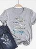 Print T Shirt Short Sleeve Summer Top Fashion Clothes Unisex Dinosaur Animal Trend Clothing Gray Basic Tee Graphic Tshirt
