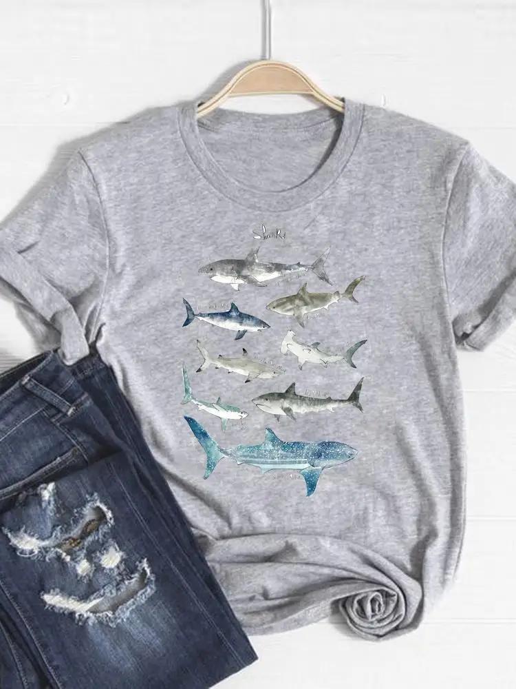 Print T Shirt Short Sleeve Summer Top Fashion Clothes Unisex Dinosaur Animal Trend Clothing Gray Basic Tee Graphic Tshirt