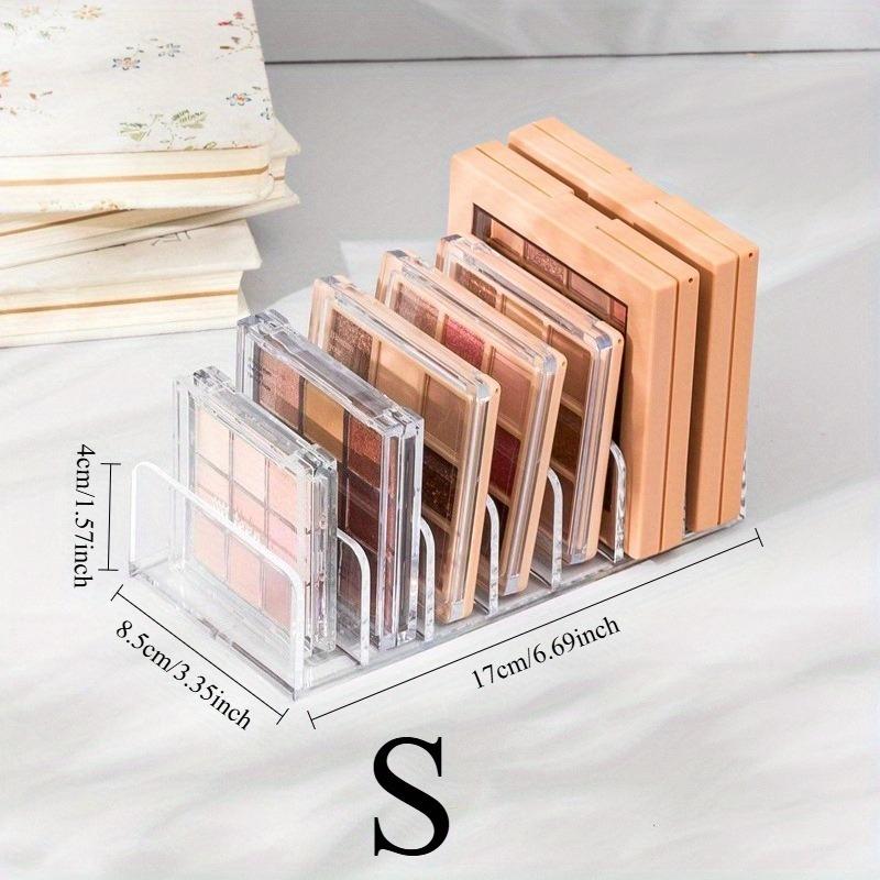 

Acrylic Eyeshadow Palette Organizer Drawer Storage Box with Dividers for Blush Powder Vanity Desk Dustproof Makeup Case