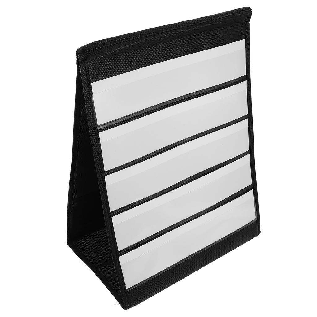 Desktop Display Stand Chart Business Card with Sleeves Stands Pvc Classroom Schedule Pocket Preschool Calendar Rack