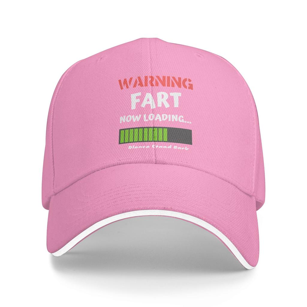 Warning Fart Now Loading Baseball Cap  y2k Cute Female Male Hip Hop Hats Adjustable Design Hunting Camping Snapback Cap Gift