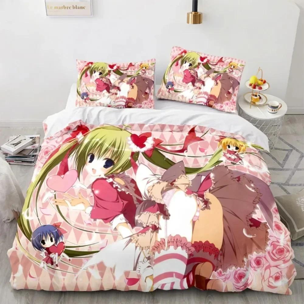 Anime Kotori Itsuka Cosplay Printed Bed Set Duvet Cover Pillowcase Bedding Set Bed Linen Sheet Quilt Cover Full Queen King Size