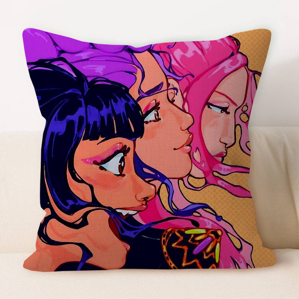 

New Demon Hunters Pillow Cover Design Cushion Cover Decor Holiday Decorati 12x12Inch