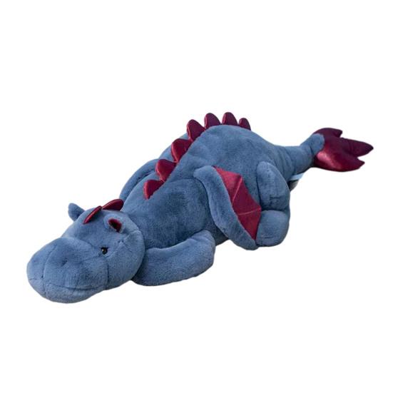 

Плюшевая игрушка динозавр с утяжелением, милый летающий дракон, мягкая подушка для сна и компаньон для обнимания для детей M синий