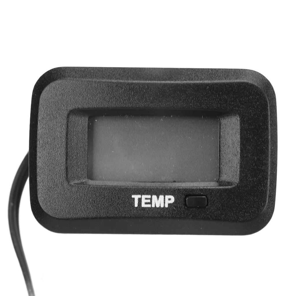 Engine Temperature Gauge 6‑30V Digital Display Waterproof Engine Temp Meter for Motorcycle Lawn Mower Outboard Yacht