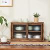 Solid Wood Minimalist Tea Cup Storage Cabinet - Chinese Rack & Sideboard