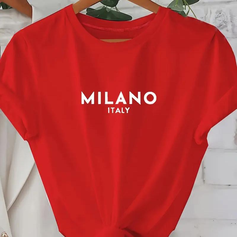 

Женская летняя футболка с принтом в виде букв, футболки с коротким рукавом, повседневные топы с принтом 2XL красный