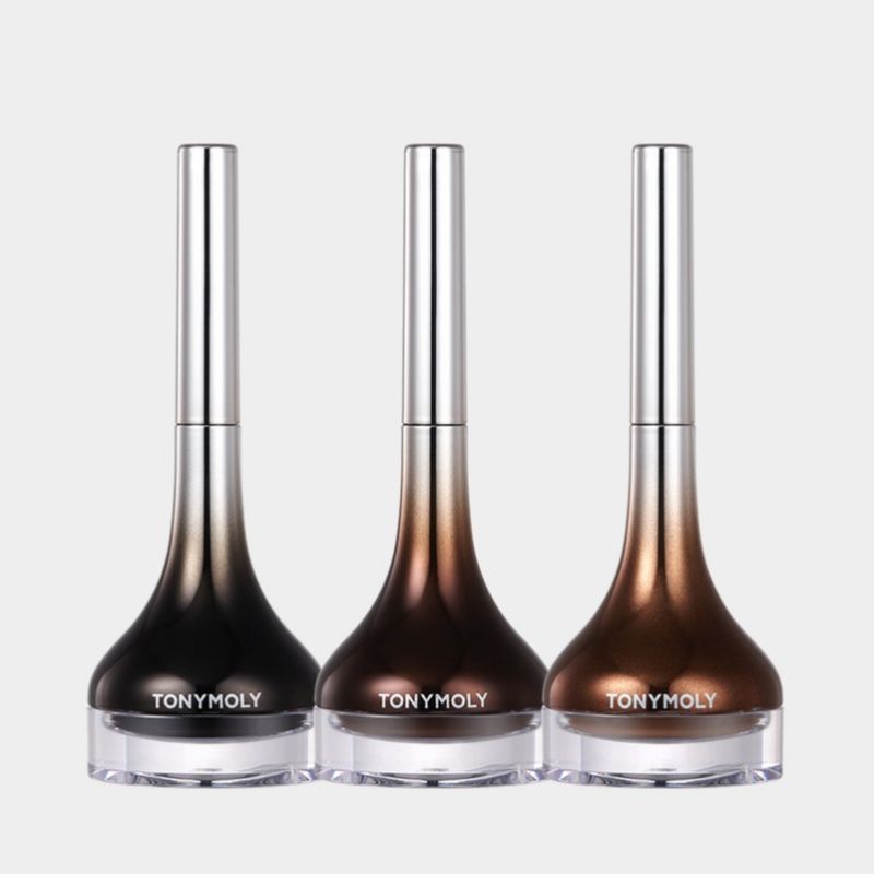 TONYMOLY Back Gel Eyeliner Z 7g – Waterproof Long-Lasting Gel Eyeliner with Brush | Intense Color Eye Makeup