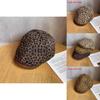 Fashionable Retro Splice Design Leopard Print Women Casual Beret For Summer Fashion Enthusiasts