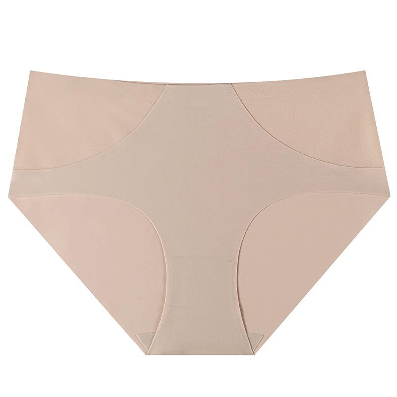 Women's Spring and Summer Sexy Mesh Stitching Non Trace One Waist Triangle Briefs