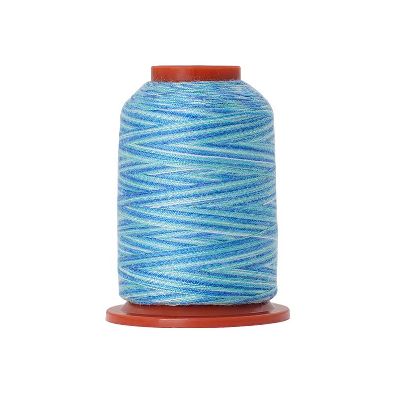 DIY Home Sewing Machine Thread Colorful Polyester Thread, Rainbow Small Roll Colorful Thread Hand Sewing Thread 402 Sewing Thread