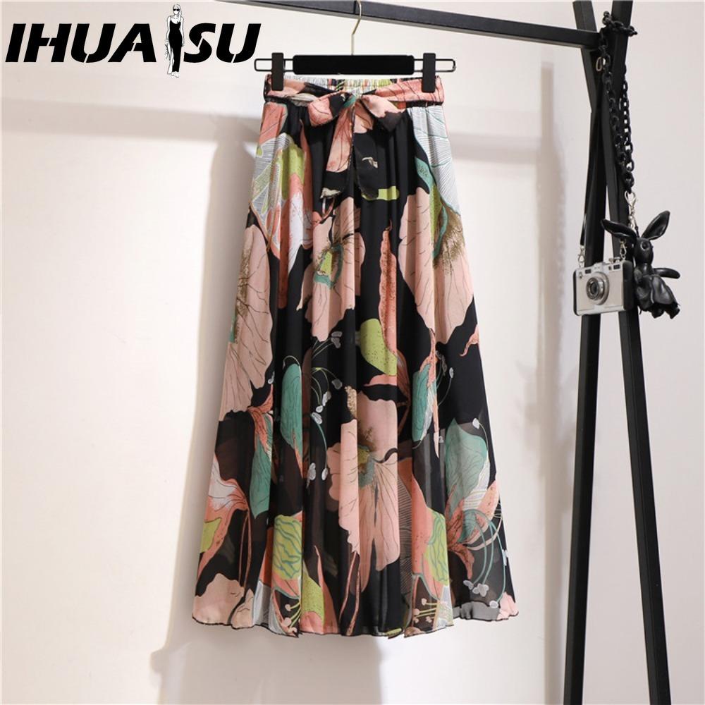 

IHUASU 17 цветов Женская модная повседневная летняя весенняя юбка one size