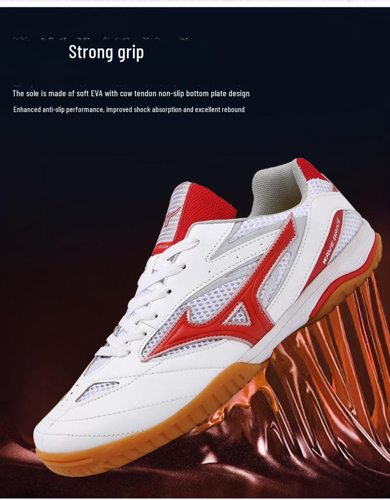 Men's Lightweight Spring Table Tennis Shoes: Comfortable, Breathable, Wear-Resistant, Trendy, Professional Training Sports Footwear.