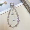 Fashion Pearl Butterfly Pendant Pvc Phone Chain For Women And Men