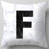 Marble Letter Print Pillowcase Decorative Pillow Sofa Cushion Cover Home Decor Pillowcase
