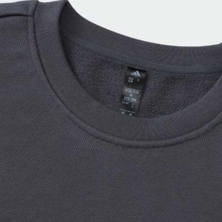 Adidas LABEL Sweatshirts Men's Dark Gray Crew Neck Moderate KT2527