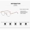 Elegant Ladies Oval Presbyopia Eyeglasses Metal Frame Pearl Hinge Design Anti Blue Light Reading Glasses Lightweight 0 To +4.0