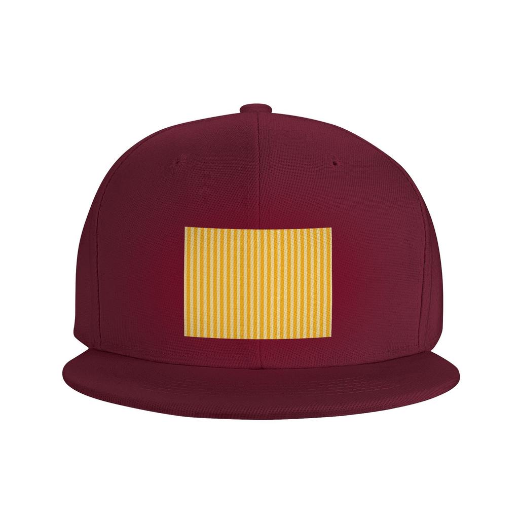 Striped Vertical 2 Yellow Baseball Caps Snapback Fashion Baseball Hats Breathable Casual Casquette Outdoor for Unisex