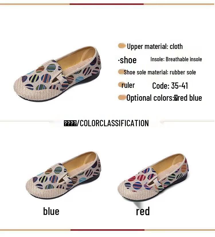 Spring/Summer Women's Comfortable Canvas Slip-On Shoes - Versatile, Non-Slip Soft Sole