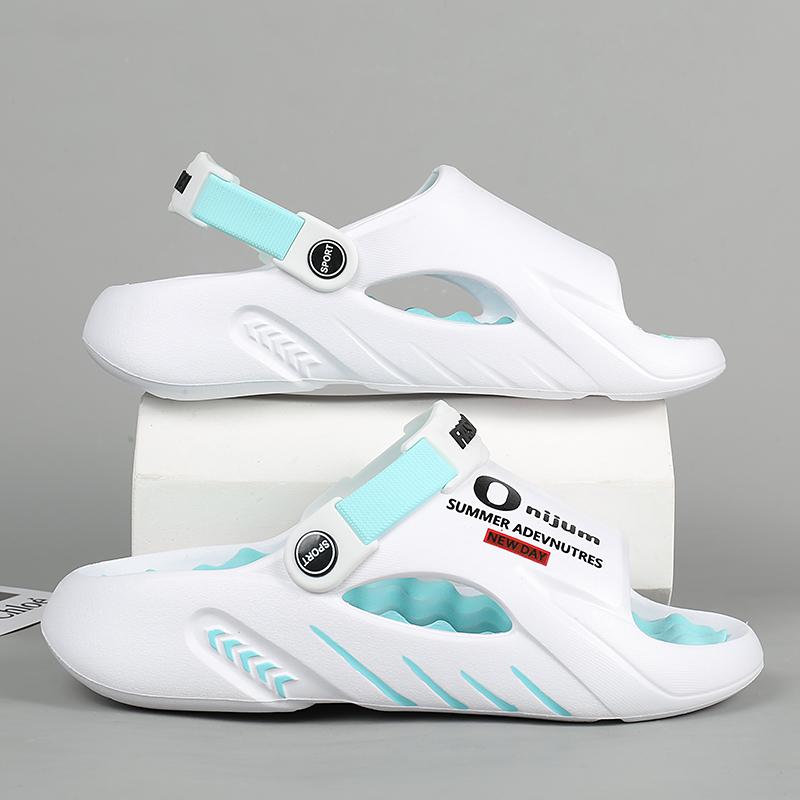 Mode Herr Massagetofflor Inomhus Utomhus Sandaler Strand Fritidsskor Bekväma Mjuka Sula Tofflor Herrsandaler Stor Storlek 46 47