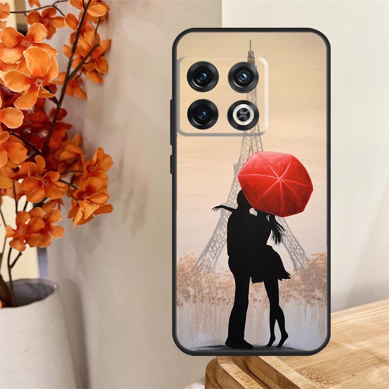 

Красный зонт Эйфелева башня Чехол Для OnePlus 13 13R 12 12R 11 10 Pro 8T 10T OnePlus Nord 4 CE 2 3 Lite N30 N20 N10 Чехол OnePlus Nord 4