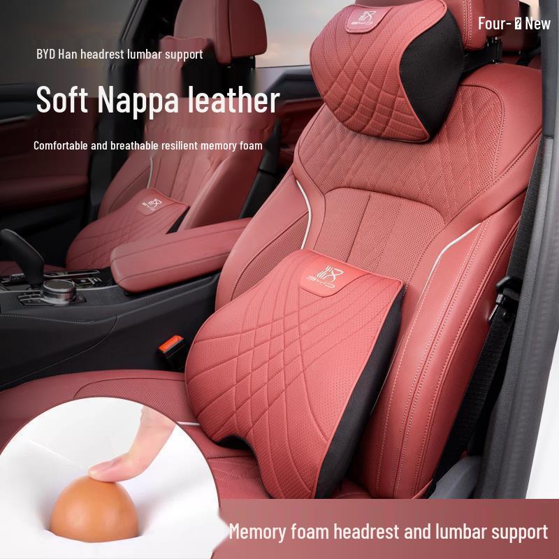 BYD Han Headrest & Lumbar Support: Neck Protection Pillow for DMi, DMp, and EV Versions