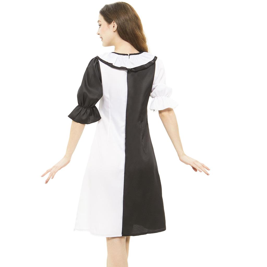 Halloween-Clown-Kostüm - Unisex-Cosplay für Erwachsene & Kinder, Horror-Rollenspiel Bühnenoutfit