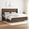 VidaXL Divan Bed with Mattress Dark Brown 200x200 Cm - Model 3131860
