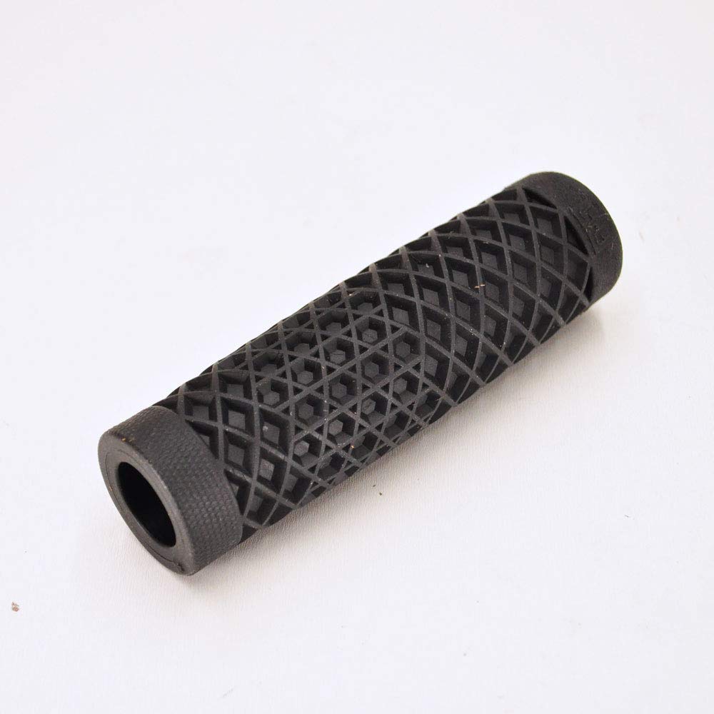 Vans "Waffle" Pattern Rubber Motorcycle Grips - Black - Sold as Pair for 7/8" Bars - Made in USA..