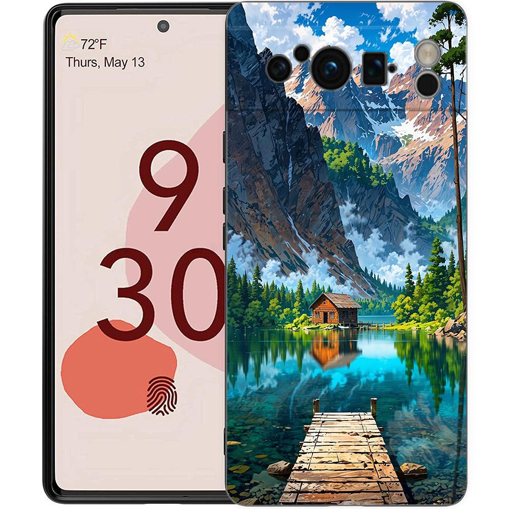Landscape Japan Series Aestheticism Scenery Phone Case For Google Pixel 9 8 7 6 Pro XL 8A 6A 7A 5G Soft Shockproof TPU Cover