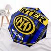 1pc I-Internazionale Milano (8) Umbrella, Sun Protection, And UV Shielding. It Has Eight Sturdy Ribs for Outdoor Use And Perfect As a Holiday Gift