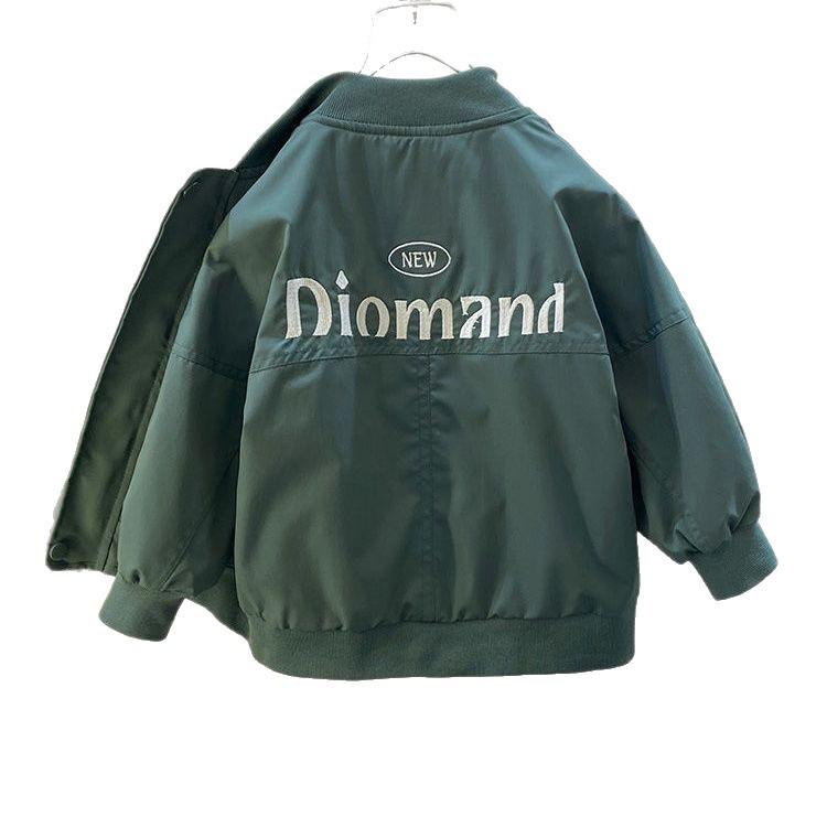 2025 Boys' Fashion Baseball Jacket - Spring/Autumn Thin Top for Kids