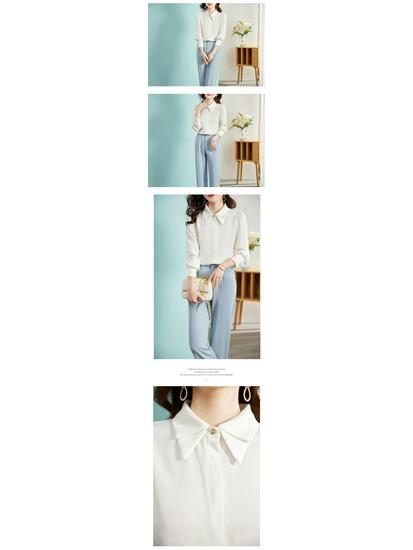 2025 Damen vielseitige Langarm Chiffon Bluse