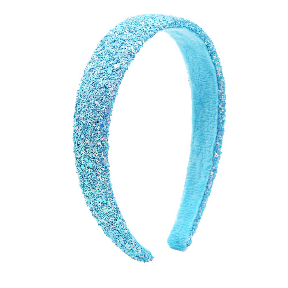 Colorful Sparkle High Skull Girl Headband – 2.5cm Wide Edge Hair Accessory