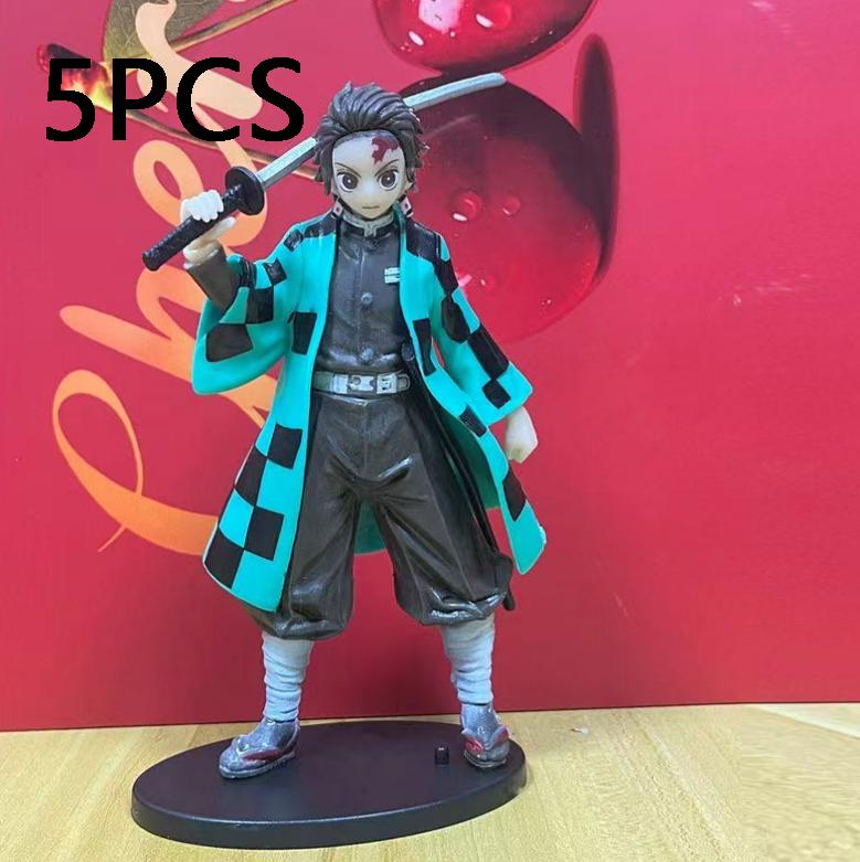 @Anime Demon Slayer Kimetsu no Yaiba Figure Kamado Tanjirou Action Figure Agatsuma Zenitsu Nezuko Warrior PVC Model Toys**