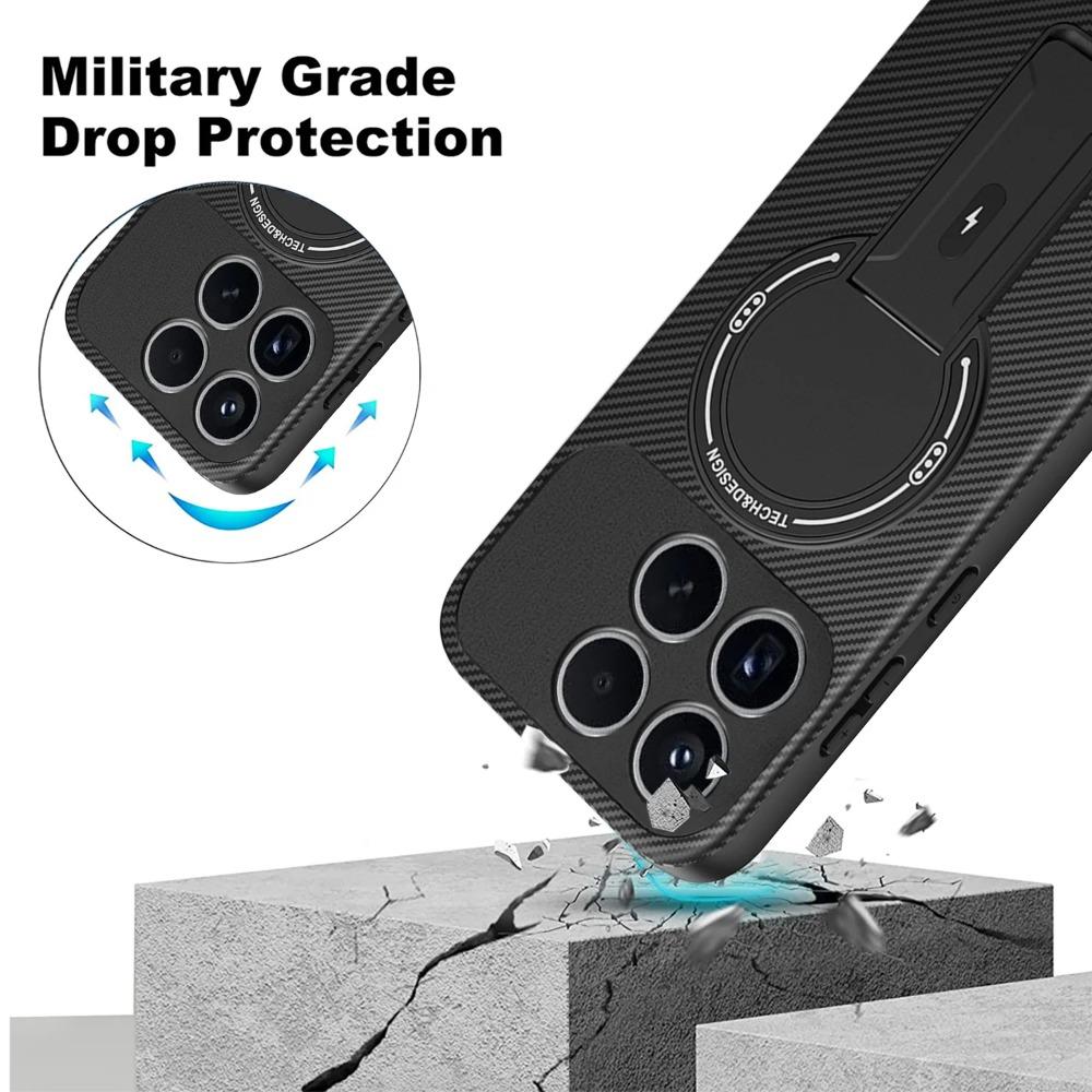 Luxury Kevlar Carbon Fiber for Magsafe Case for Xiaomi Poco F8 Pro F8 Ultra Magnetic Wireless Charging Holder Camera Protect Shockproof Bumper Cover