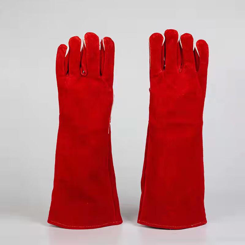 Langmei Extended Suede Cowhide Welding Gloves