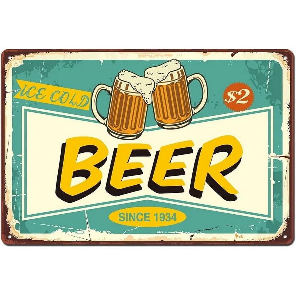 Vintage Miller High Life Beer Cup Metal Tin Signs Posters Plate Wall Decor for Home Bars Garage Cafe Clubs Retro Posters Plaque