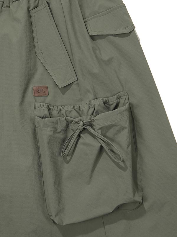 BBC EARTH W Ripstop Flexible Shirred Skirt_Grey