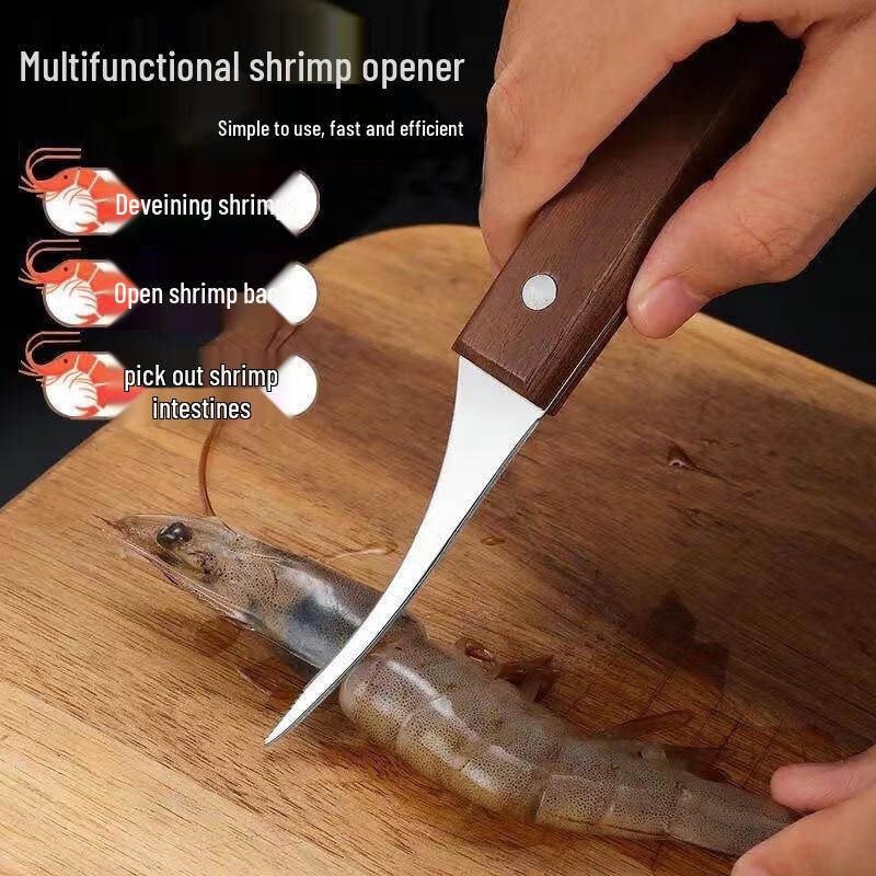 JingJingRS 2-in-1 Shrimp Deveiner and Shell Splitter Tool